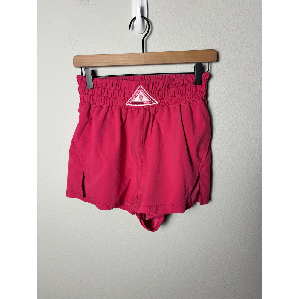 FP Movement Next Round Shorts Pink Smocked Waist Athletic Running Small